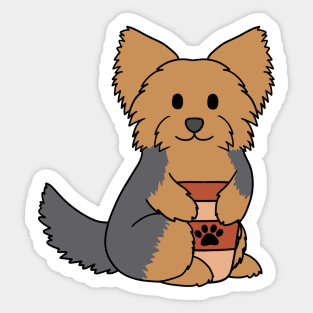 Yorkshire Terrier Coffee Sticker